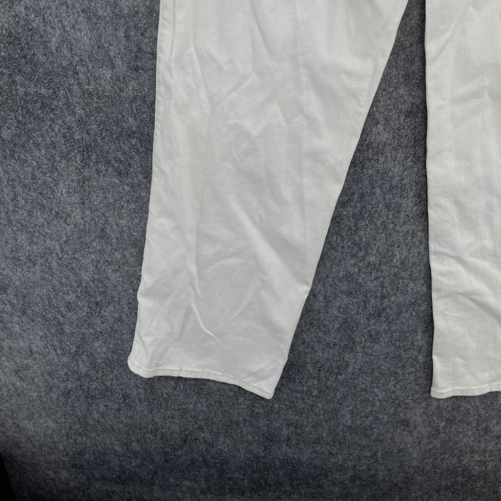 Abercrombie Wide Leg Jeans Kids 13/14 High Rise White Braided Pocket Trim New